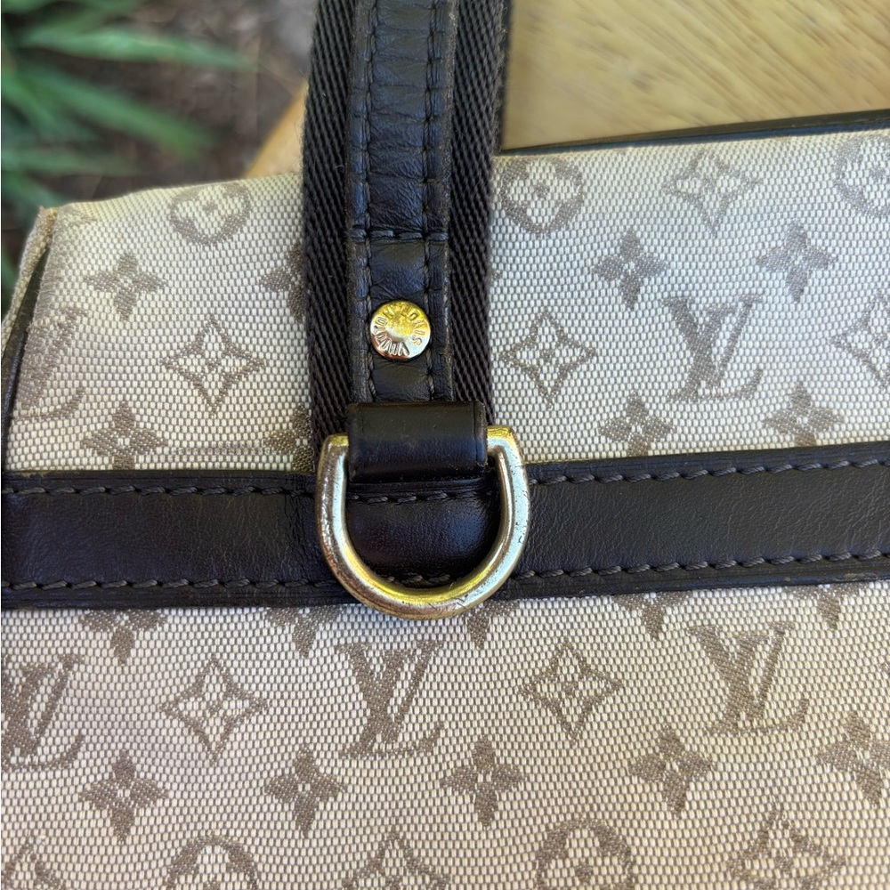Louis Vuitton Mini Lin Josephine Monogram Cream/Brown Canvas & Leather Satchel - Picture 11 of 16